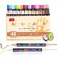 5606双头丙烯马克笔套装 48色防水软头学生画笔美术生专用颜色