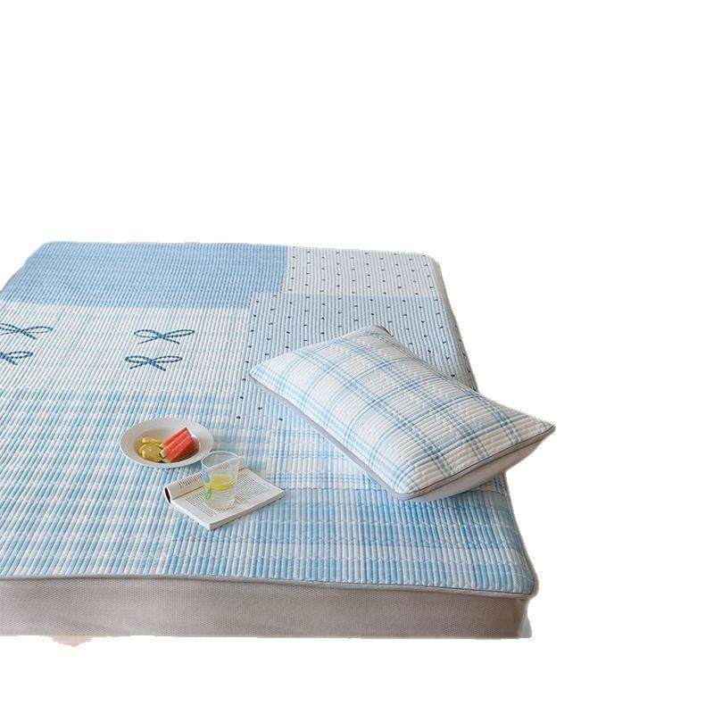 冰皮冰丝凉感凉席三件套1.5/1.8m席子双人透气空调席子可水洗机洗,床上用品,冰丝席,淘宝优惠券,粉丝福利购,淘宝优惠卷