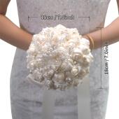 118婚品婚礼新娘伴娘手捧花仿真玫瑰手捧花拼色森系结婚花束