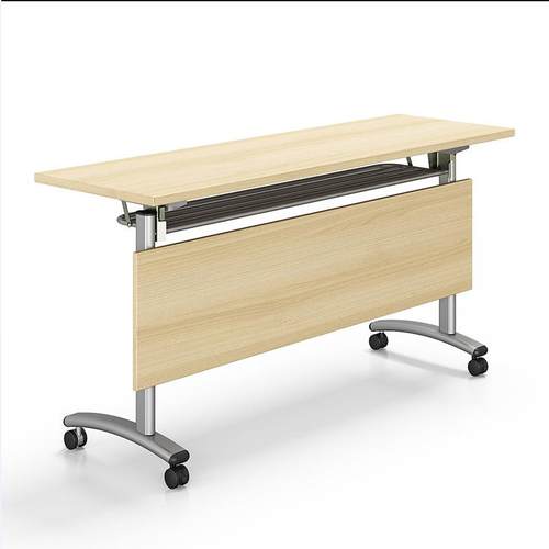 条桌折叠培训桌椅带轮可移动拼接翻板桌多人拼接洽谈桌员工桌