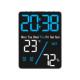 新款 数字闹钟大屏幕礼品多功能电子时钟简约设置温湿度钟表6662
