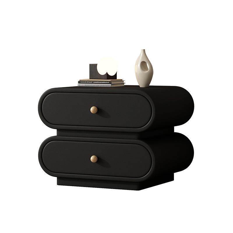 意式极简约现代床头柜实木卧室家用小型轻奢高级感黑色床边收纳柜,住宅家具,其它柜类,淘宝优惠券,粉丝福利购,淘宝优惠卷