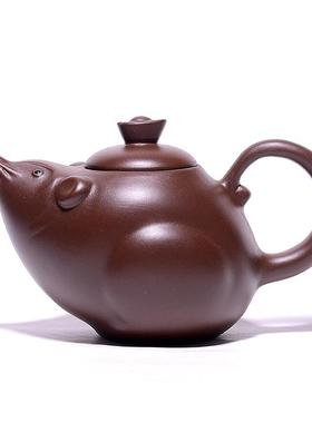紫砂壶宜兴茶具茶壶十二生肖功夫泡茶壶小品150ml200ml家用茶壶