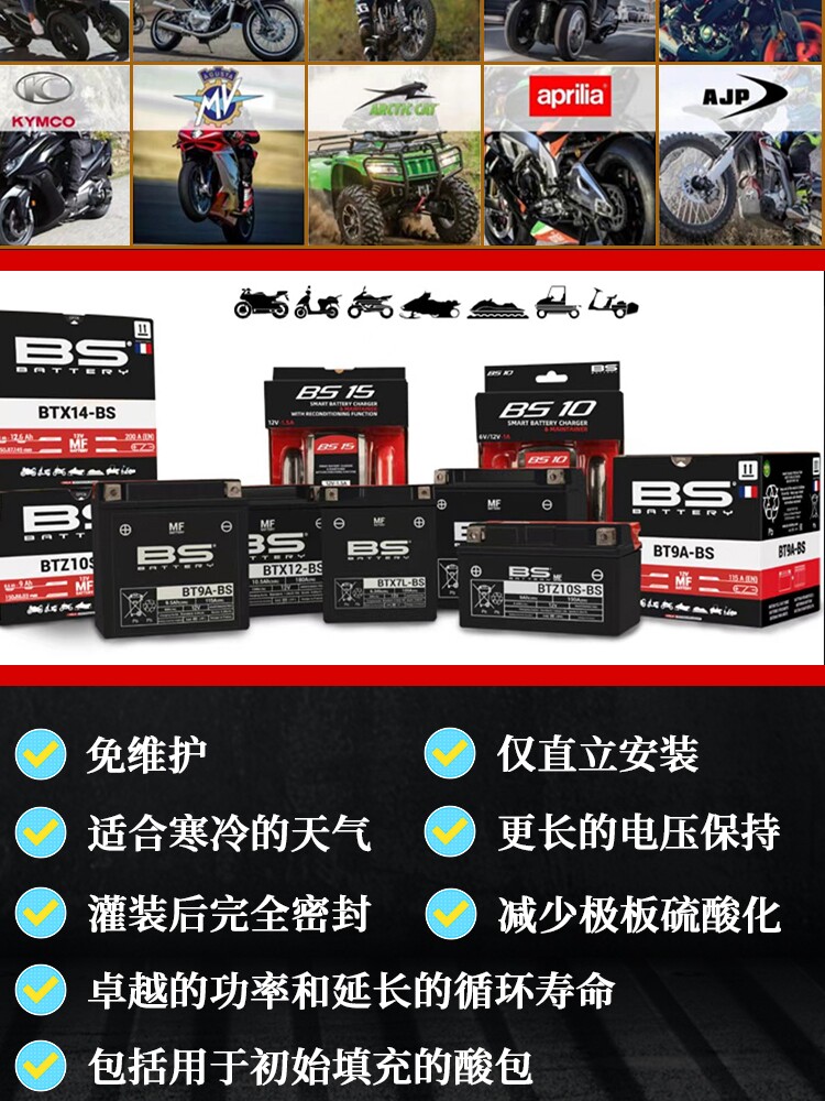 法国踏板摩托车电瓶标致sf4/3标志姜戈150三阳巡弋180蛟龙400池