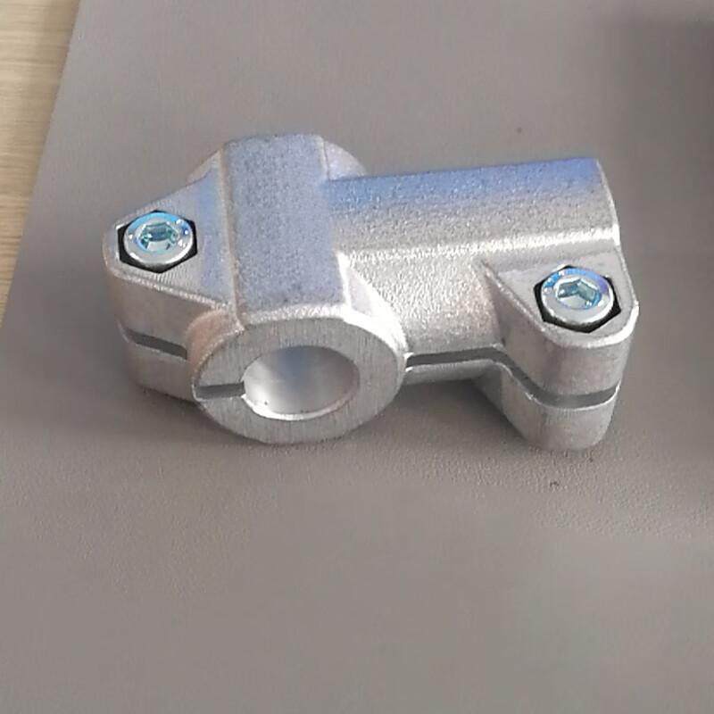 圆管连接件铝合金杆接头管夹紧固件底座固定卡扣货架十字重型