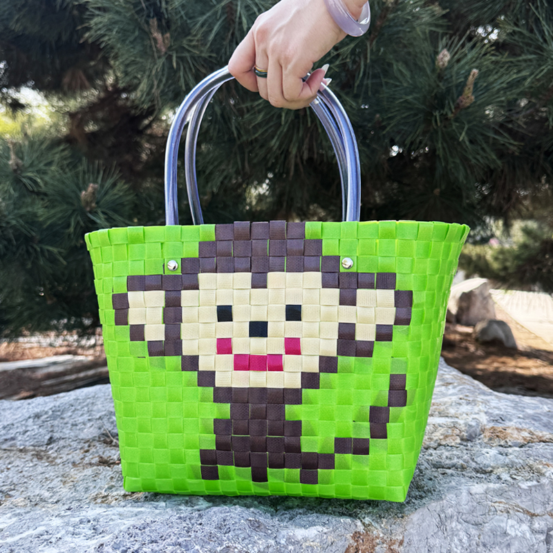 泰国网红手工编织菜篮子