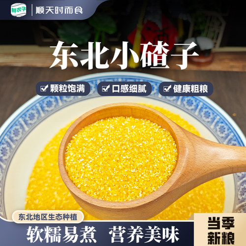 东北小碴子5斤装玉米糁玉米碴小苞米碴子五谷杂粮健康粗粮小碴粥