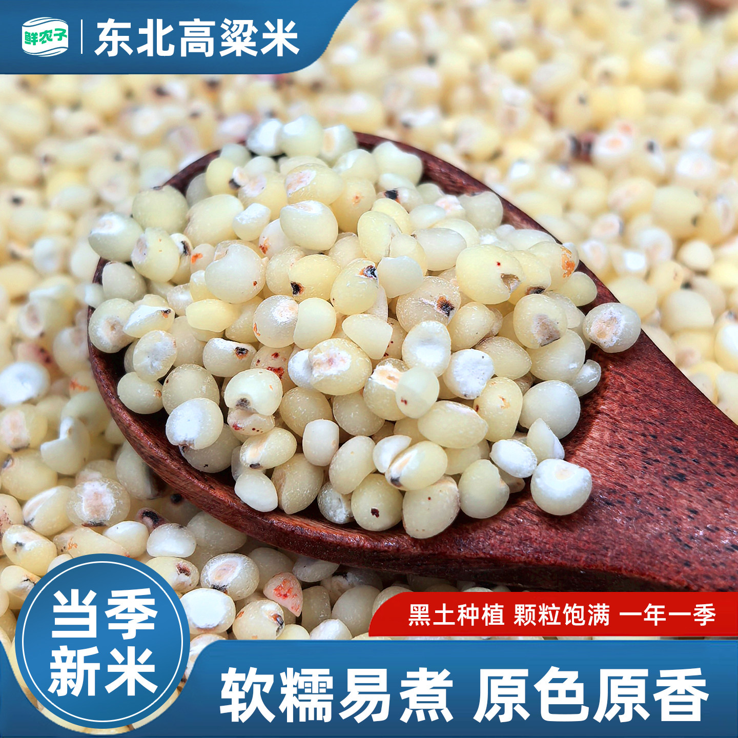 东北高粱米农家自产当季新高粱米水饭五谷杂粮粥低脂代餐饭小包装