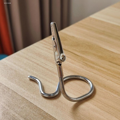 银色鳄鱼夹婚礼用品桌卡席位夹台位号牌夹菜牌名片夹照片便签夹