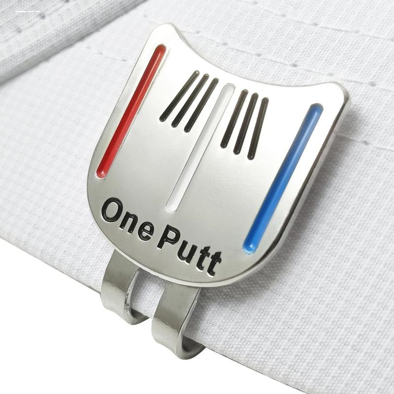 高尔夫帽夹 一杆进洞 One Putt 高尔夫马克 特价球位标 外贸热销