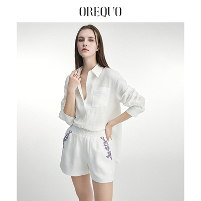 OREQUO亚麻衬衫两件套