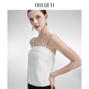 OREQUOHOLIDAY 圣加洛度假蕾丝吊带背心女夏季内搭打底无袖上衣