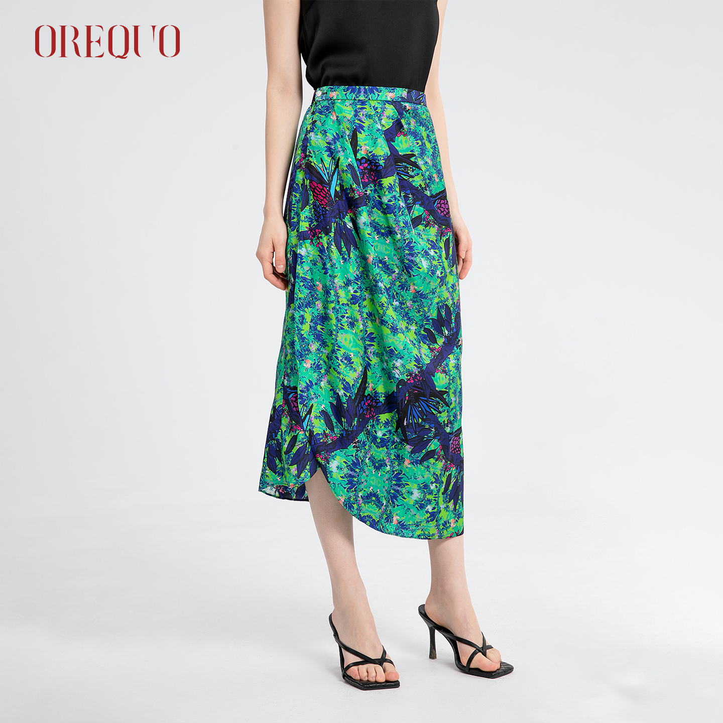 【100%桑蚕丝】欧瑞库真丝半身裙