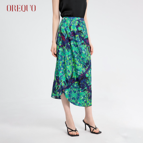 【100%桑蚕丝】欧瑞库真丝半身裙