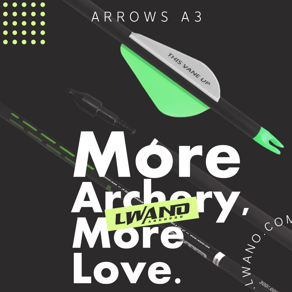 雷瓦侬新款A3高端碳素箭千六内径6.2mm户外复合反曲传统美猎弓箭