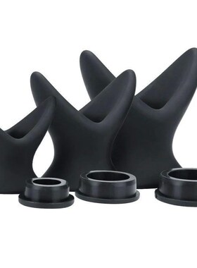 Silicone Hollow Anal Dilator Vaginal Speculum with Cover Exp