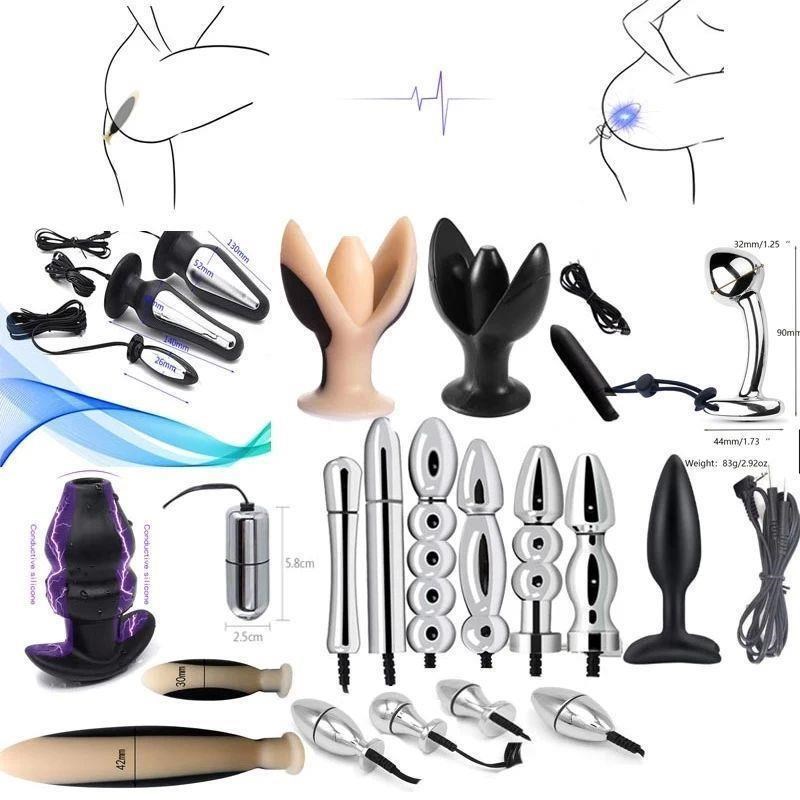 18+ Adults Electric Vaginal Plug Jump Eggs Electro Shock Pul