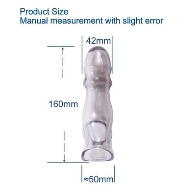 Reusable Penis Sleeves Dick Extender Enlargement Anal Plug S