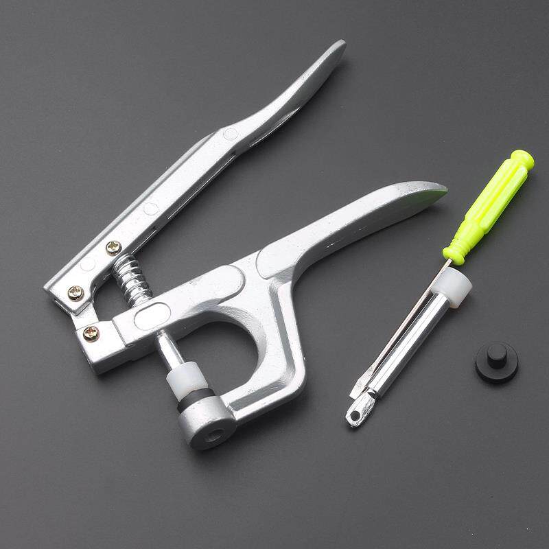 新款工具四合扣钳 T3/T5/T8塑料树脂纽扣手压打扣钳子 安装包邮