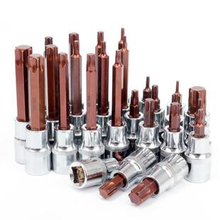 梅花批头1 2压批套筒花型S2梅花旋具套筒头子批头T40T45T50T55T60