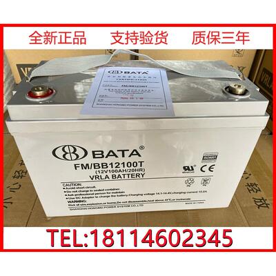 鸿贝BABY免维护蓄电池FM/BB12100T 12V100AH太阳能直流屏UPS电源