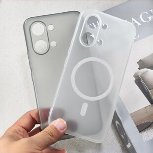 半透明磁吸软壳适用红米turbo5手机壳新款超薄磨砂小米turbo5max精孔镜头turbo4全包防摔保护套k90pm男女款