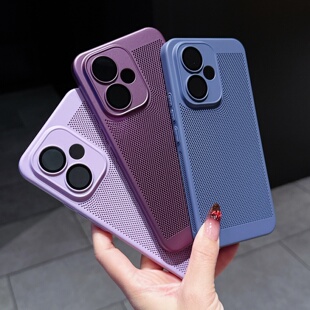 适用荣耀400手机壳新款honor500pro超薄网孔透气散热300自带镜头膜200全包肤感磨砂男女款magic8高级感保护套