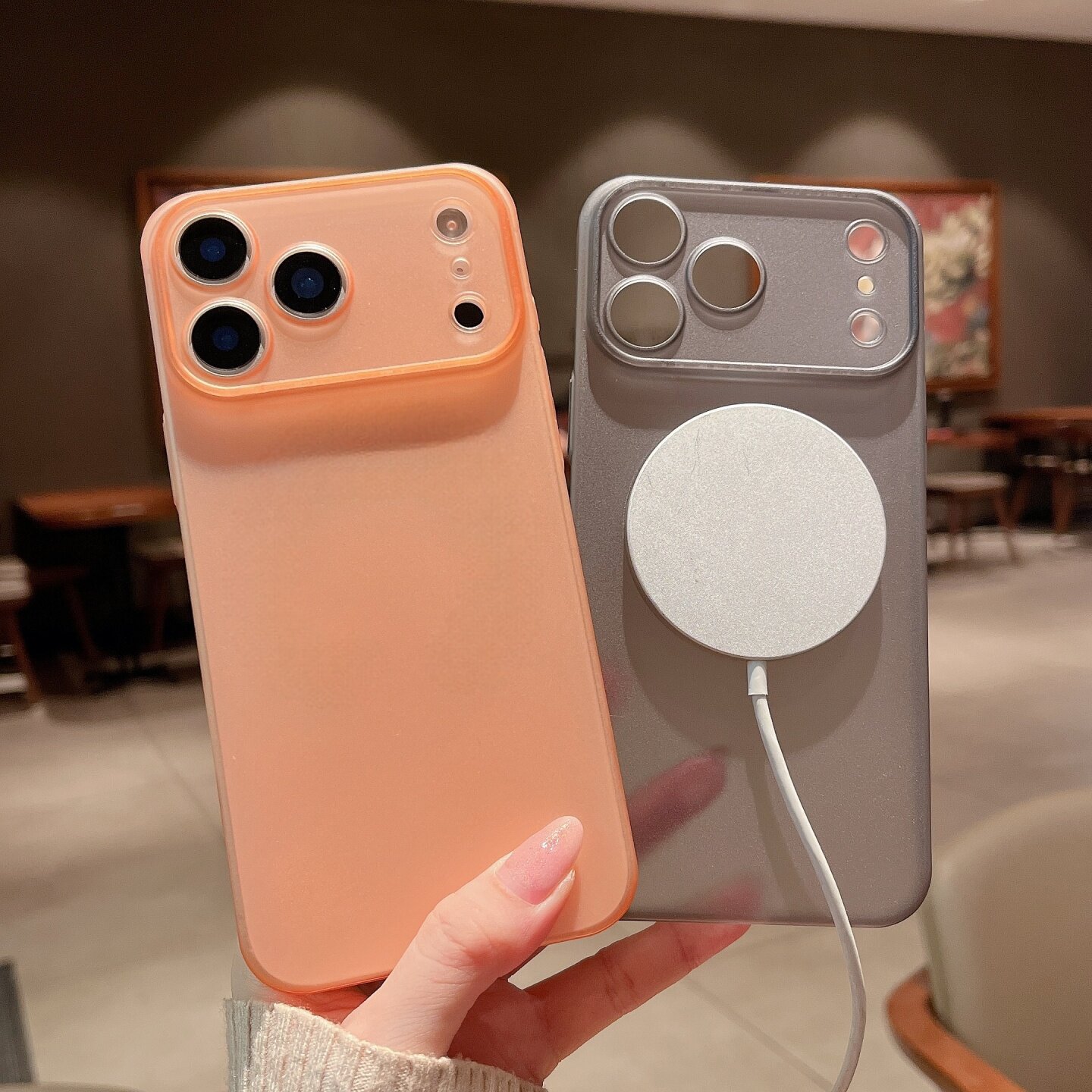 适用iPhone17promax手机壳新款苹果17超薄磨砂磁吸硬壳air高级感16pro带ai相机按键防指纹15pm全包防摔保护套