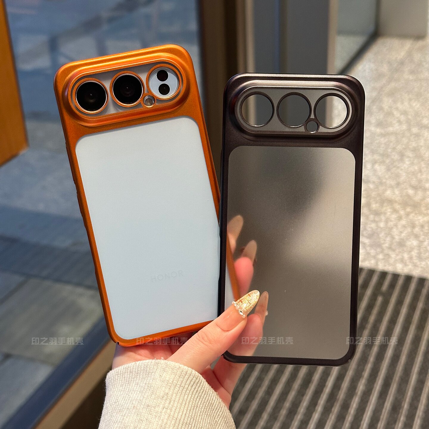 【电镀磨砂】超薄适用荣耀500pro手机壳新款手挂绳win镜头全包硬壳power2高级感360支架防指纹保护套男女款