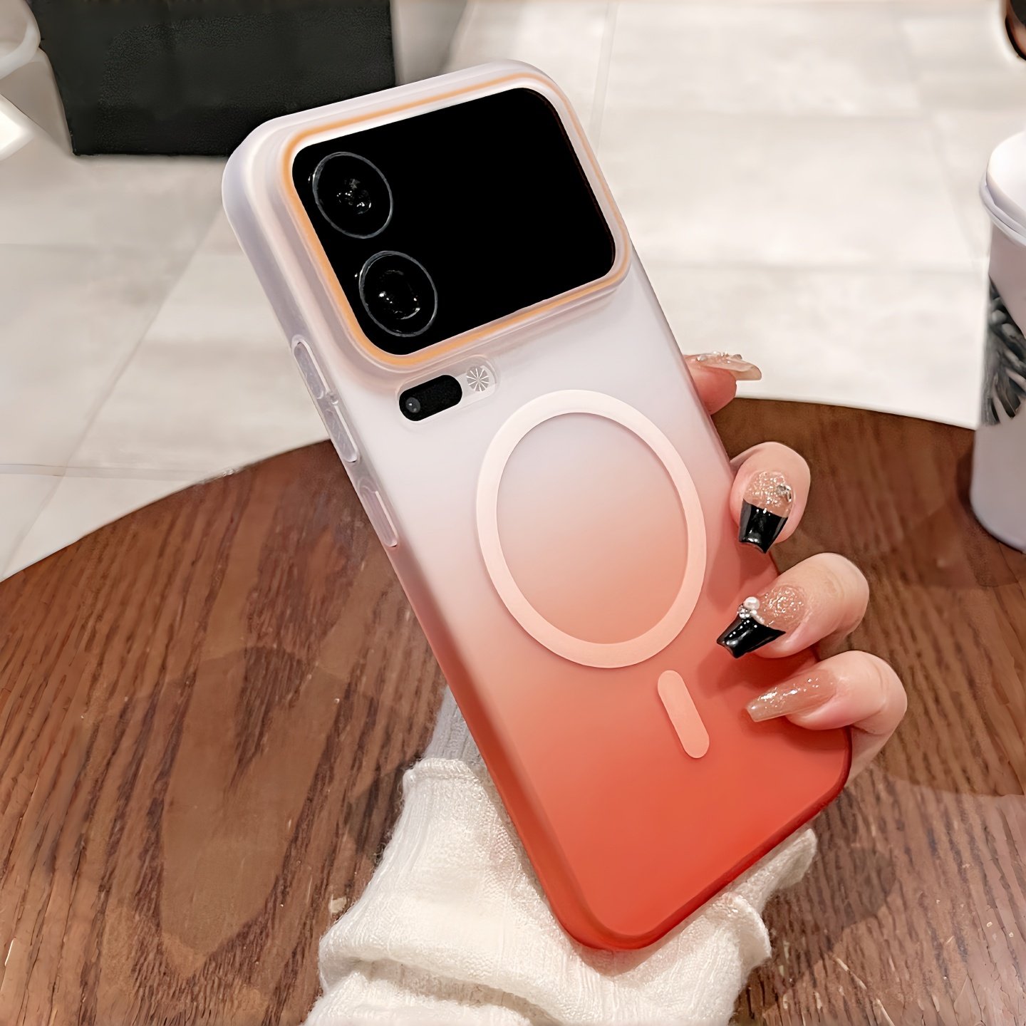 不遮挡超广角渐变磁吸适用小米17promax手机壳新款17ultra高级感15pro磨砂防指纹硬壳14全包防摔保护套男女款