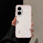 撞色二合一适用红米turbo4pro手机壳新款 turbo3简约透明K80简约高级感note13全包防摔14pro保护软套男女情侣