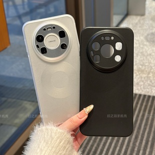 适用华为mate80promax手机壳新款半透明磨砂软壳Pura80精孔镜头70pro全包防摔保护套60超薄散热外壳男女爆款