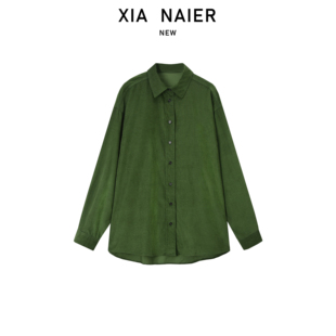 ZCA3088 宽松休闲复古港风灯芯绒衬衫 灯芯绒材质