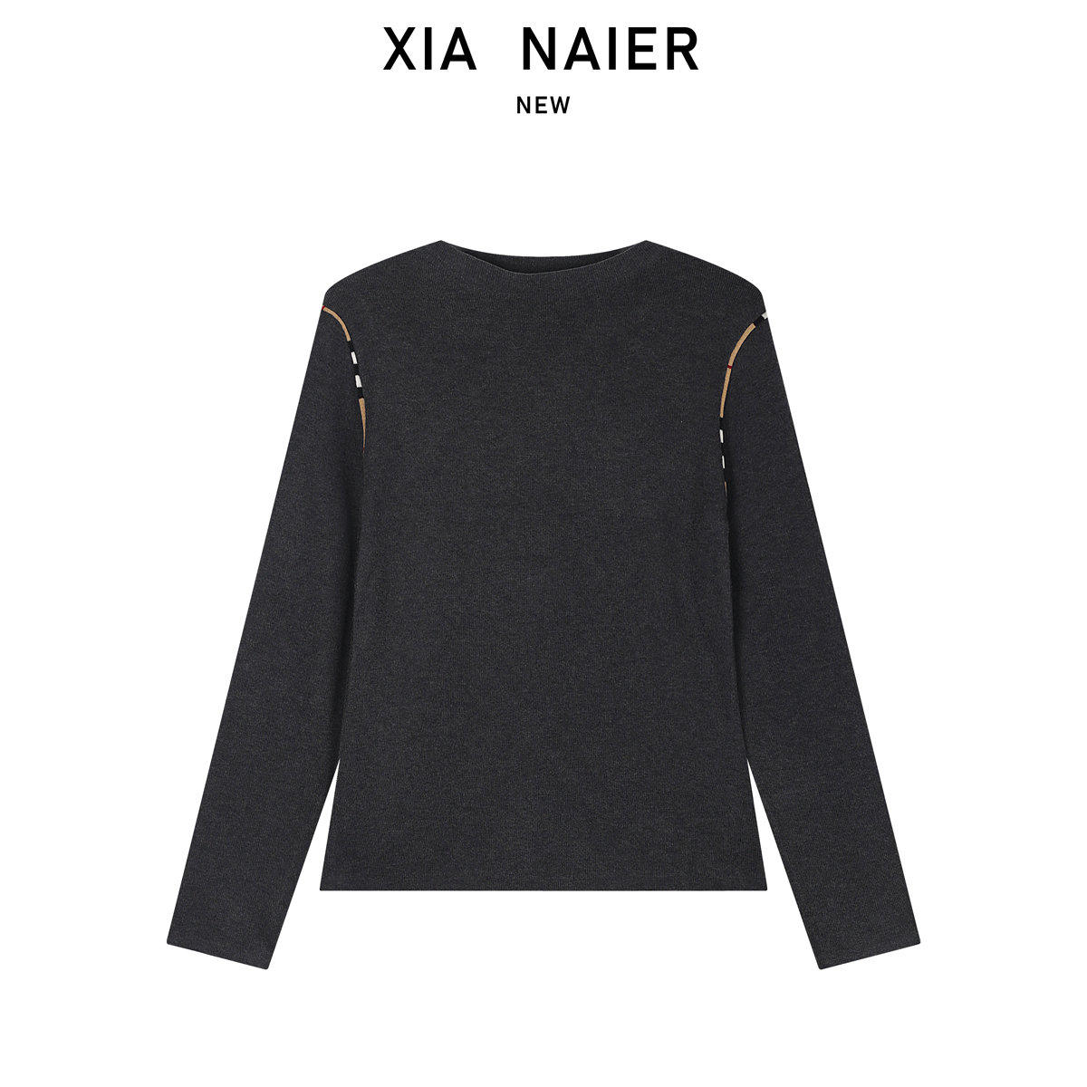 【40美利奴羊毛+10桑蚕丝+50抗起球纤维】内搭外穿针织长袖7003