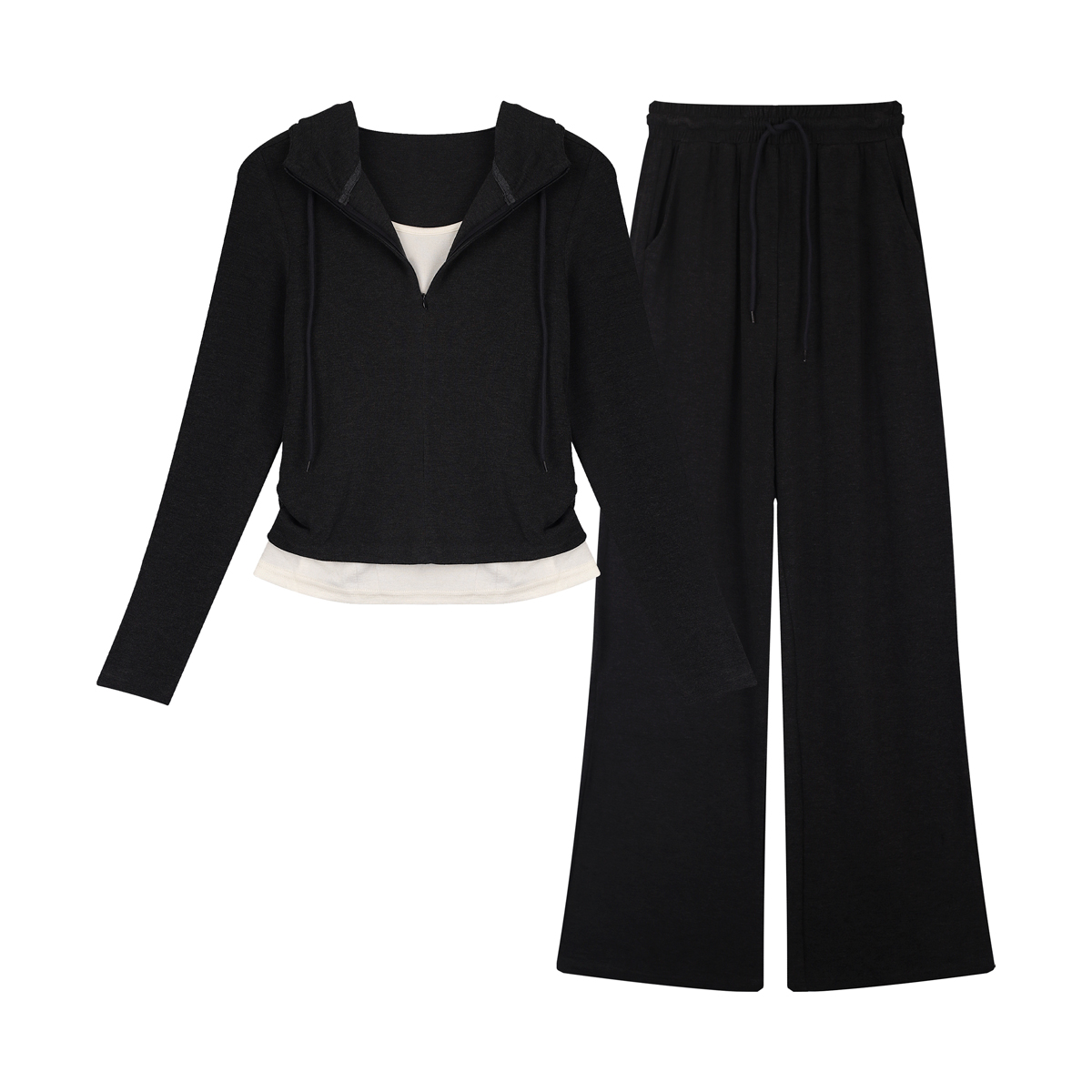 【优可丝+竹纤维+发热磨毛纤维】 24新款百搭气质休闲套装ZCA3078