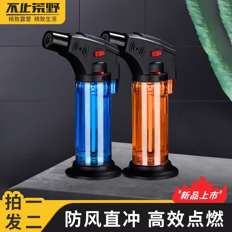 速发户外家用防风可充气焊枪喷火枪点香点炭蓝焰直冲点火器