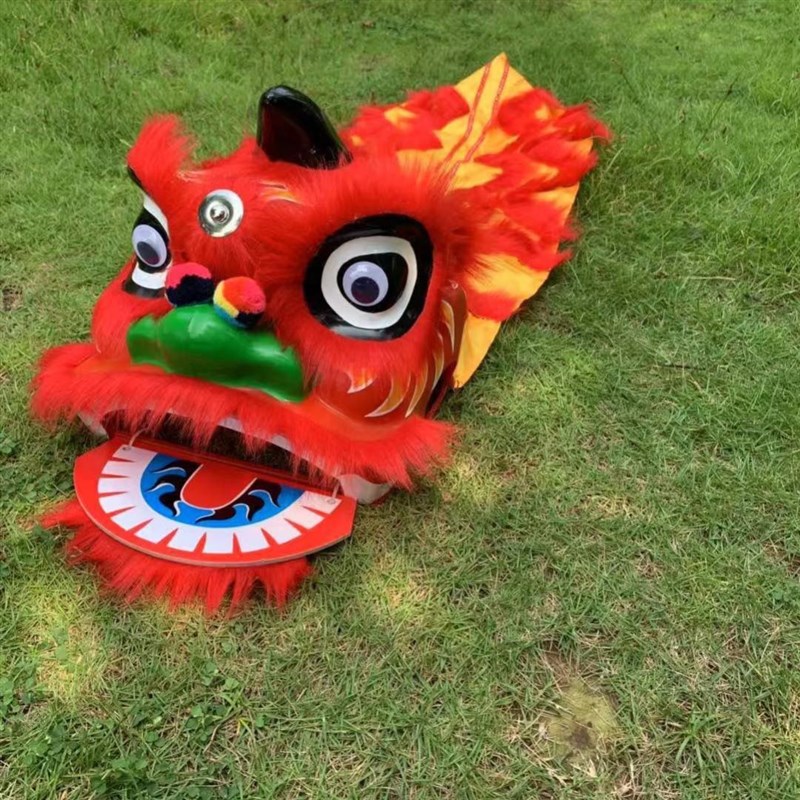 速发儿孩舞狮头舞龙舞狮小童舞狮子表演衣服舞狮玩头子具醒狮道具