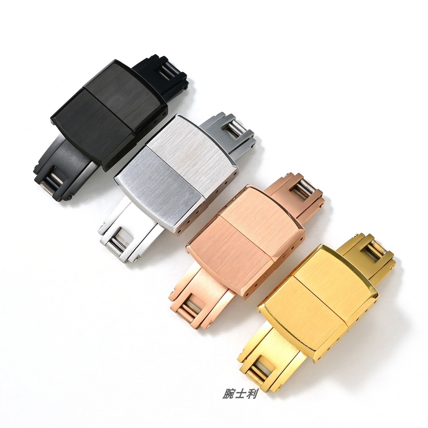 CTS表扣316L实心精钢折叠扣不锈钢双按蝴蝶扣连体表带扣16/18/20,手表,配件,淘宝优惠券,粉丝福利购,淘宝优惠卷