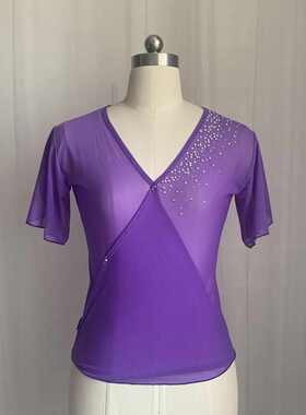 古典舞身韵纱衣演出舞蹈上衣艺考生基训服中国风民族芭蕾练功服女