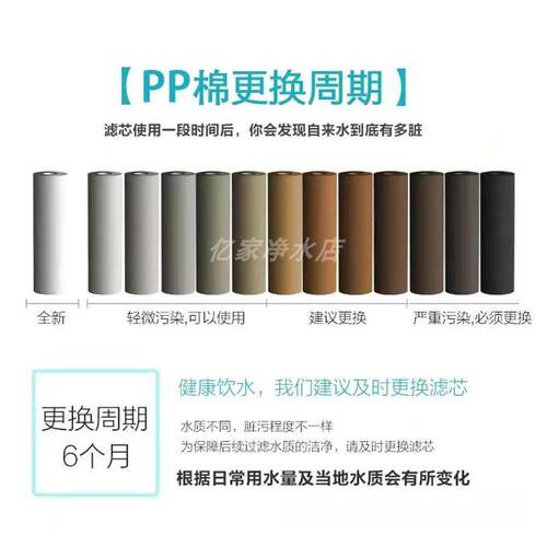 滨特尔bf35-h蓝瓶10寸20寸大胖原装前置PP棉树脂活性炭滤芯大白瓶