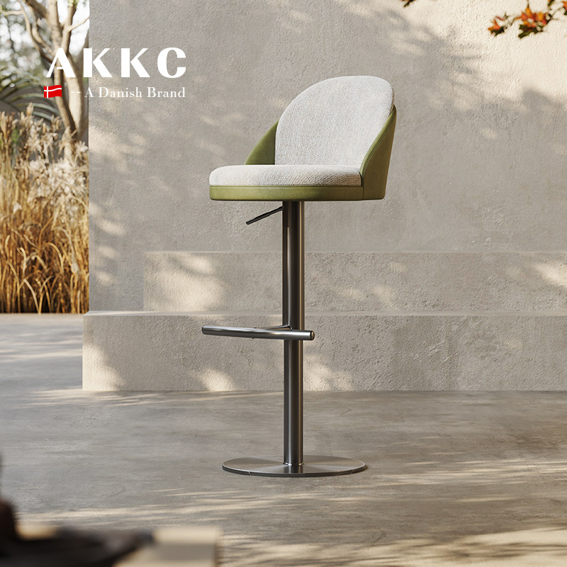 AKKC现代轻奢吧椅家用简约升降设计师高脚椅子意式极简吧台靠背椅,住宅家具,家用高脚椅,淘宝优惠券,粉丝福利购,淘宝优惠卷