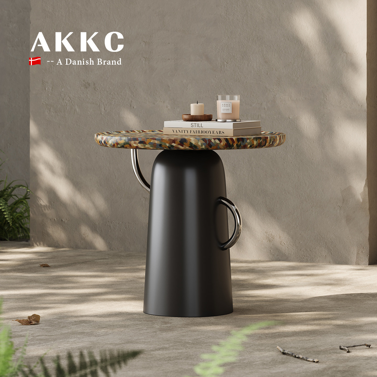 AKKC北欧风沙发边几意式极简轻奢高级感艺术原创专利设计师小圆桌