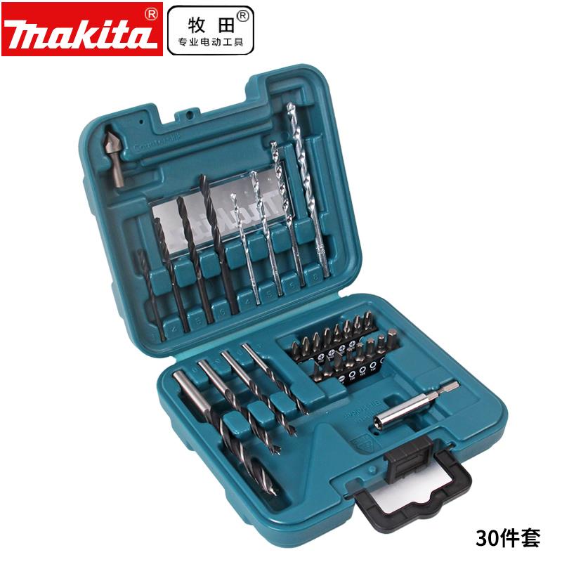 牧田D-53693冲击钻麻花钻混凝土钻头石工家用17件套装工具D-53702