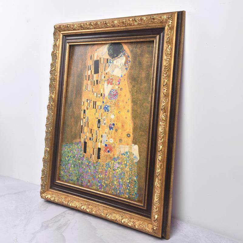 娜丽莎画框实木条线免组装M-8550雕花油蒙画框框画外框装裱相框空
