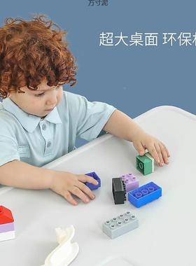 儿童儿桌园椅套装学桌幼小桌子椅子宝宝写习字桌玩具桌家用塑见详