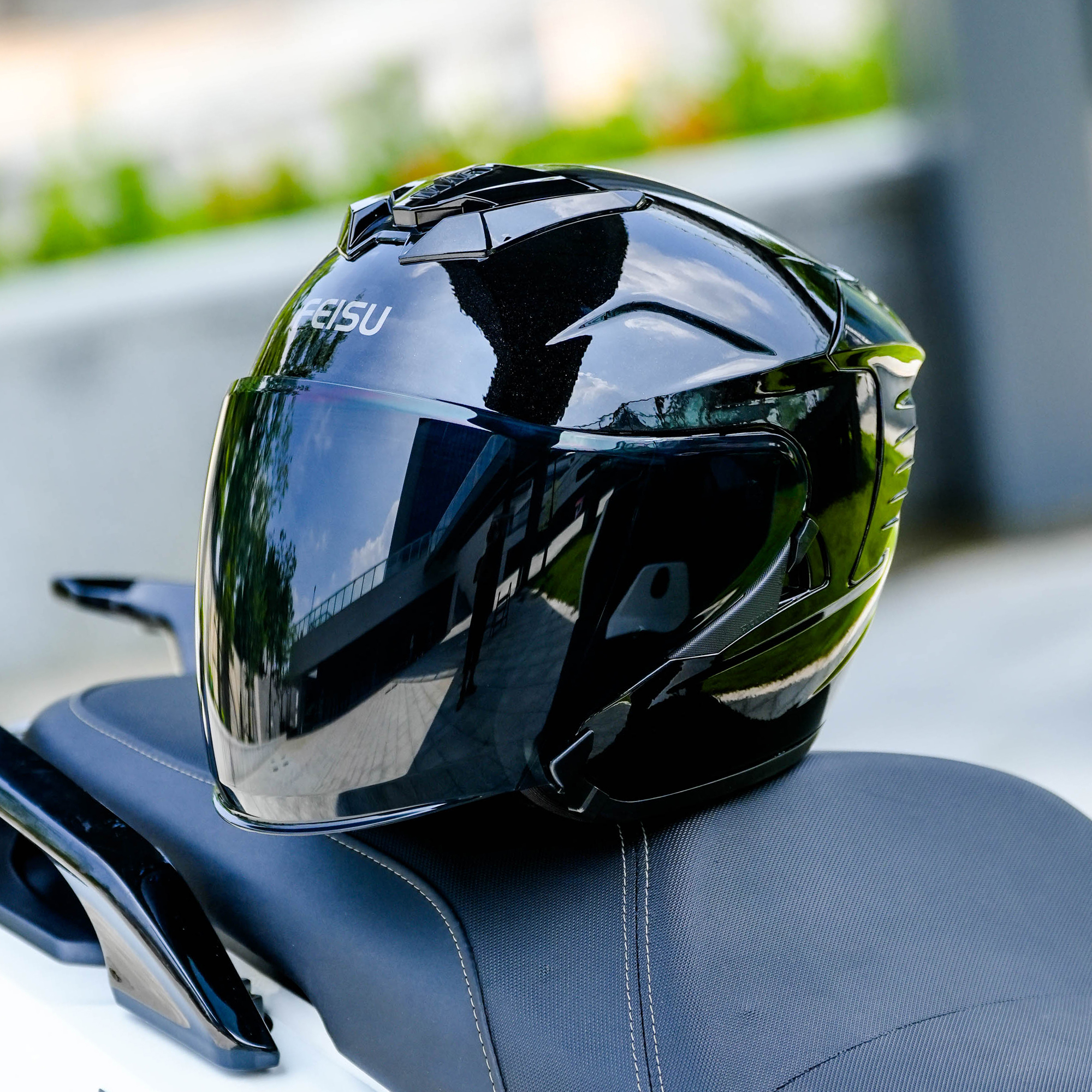 FEISU防晒四分之三摩托车头盔