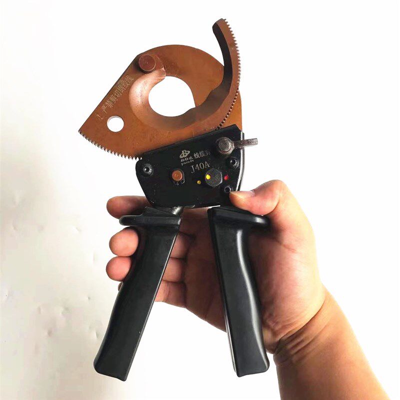 柏仕达电缆剪棘轮式线缆钳断线钳线缆剪J40A线钳电缆剪刀齿轮剪
