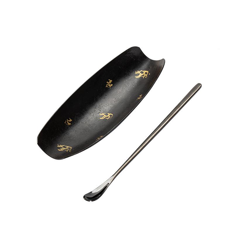 中式铁老大漆茶工荷复古茶则套组手茶铲茶拨风侘寂茶具茶CDXY-CZ8