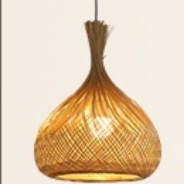 藤编吊灯东南亚禅店意餐厅酒竹艺室茶灯复古创意个性编民宿竹灯罩