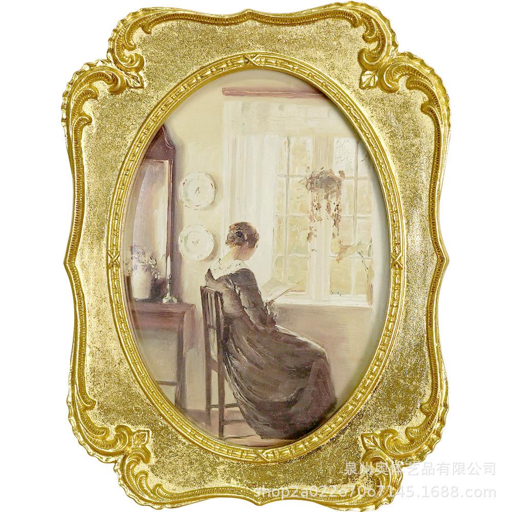 复古欧式浮雕相壁框画片框TYB-6家居宿墙面民装饰轻奢雕花挂照墙